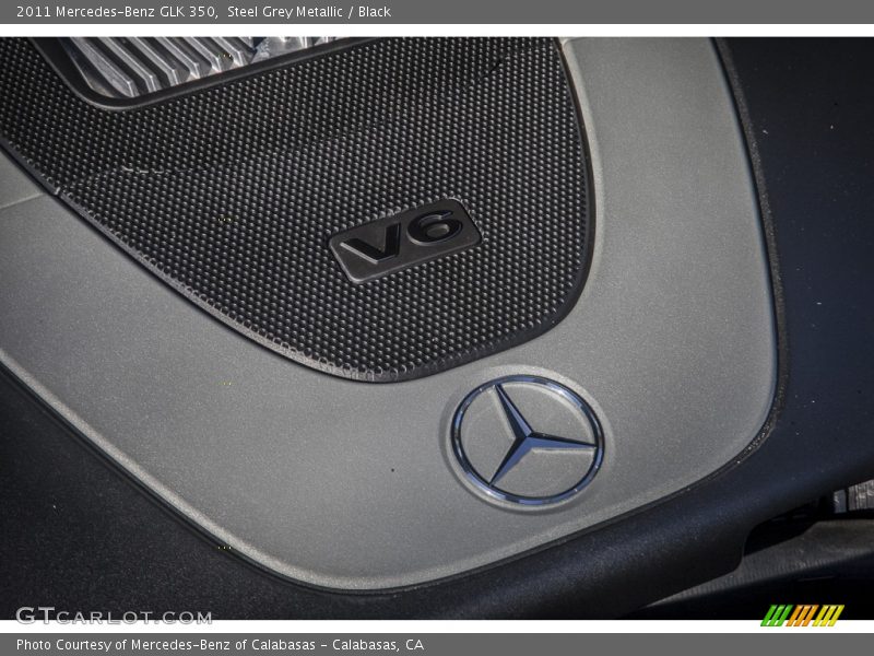 Steel Grey Metallic / Black 2011 Mercedes-Benz GLK 350
