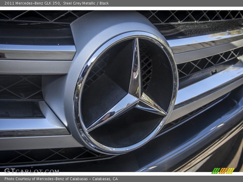 Steel Grey Metallic / Black 2011 Mercedes-Benz GLK 350