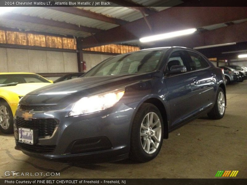 Atlantis Blue Metallic / Jet Black 2014 Chevrolet Malibu LT