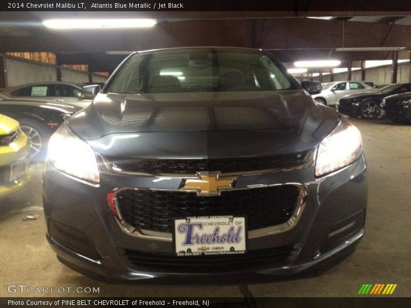 Atlantis Blue Metallic / Jet Black 2014 Chevrolet Malibu LT