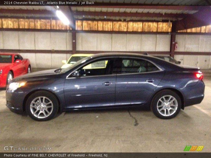 Atlantis Blue Metallic / Jet Black 2014 Chevrolet Malibu LT