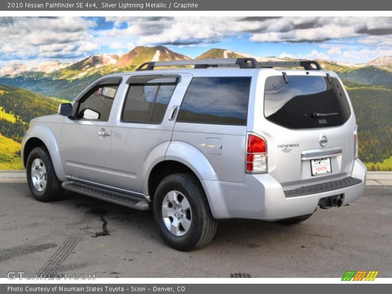 Silver Lightning Metallic / Graphite 2010 Nissan Pathfinder SE 4x4