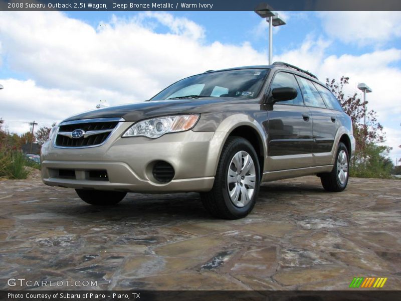 Deep Bronze Metallic / Warm Ivory 2008 Subaru Outback 2.5i Wagon