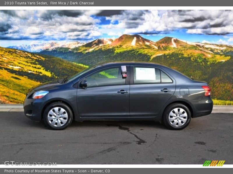 Flint Mica / Dark Charcoal 2010 Toyota Yaris Sedan