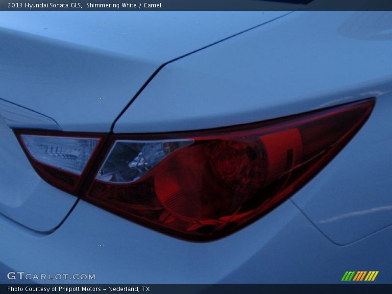 Shimmering White / Camel 2013 Hyundai Sonata GLS
