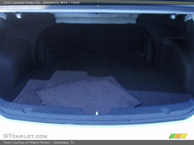 Shimmering White / Camel 2013 Hyundai Sonata GLS