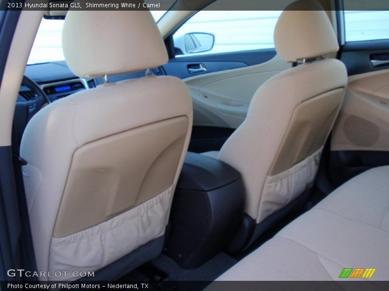 Shimmering White / Camel 2013 Hyundai Sonata GLS