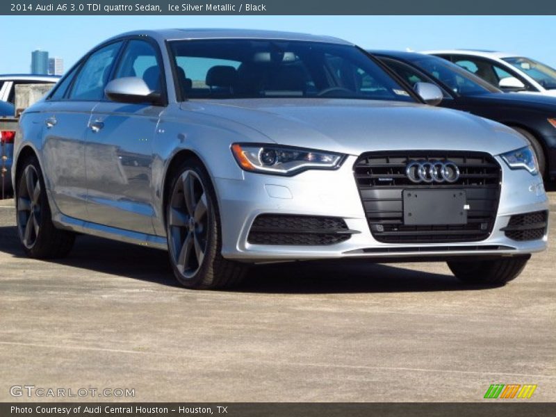 Ice Silver Metallic / Black 2014 Audi A6 3.0 TDI quattro Sedan