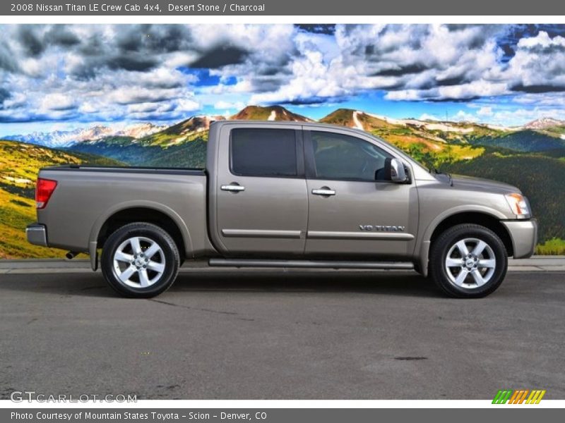 Desert Stone / Charcoal 2008 Nissan Titan LE Crew Cab 4x4