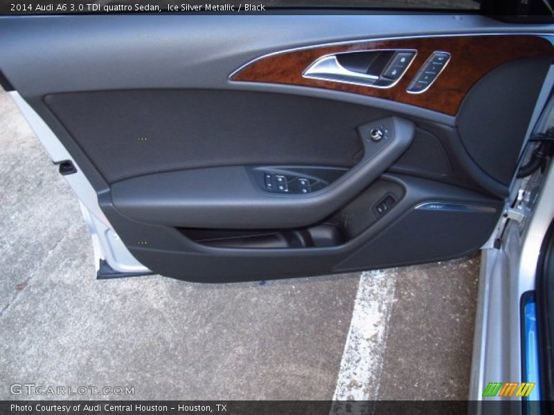 Ice Silver Metallic / Black 2014 Audi A6 3.0 TDI quattro Sedan