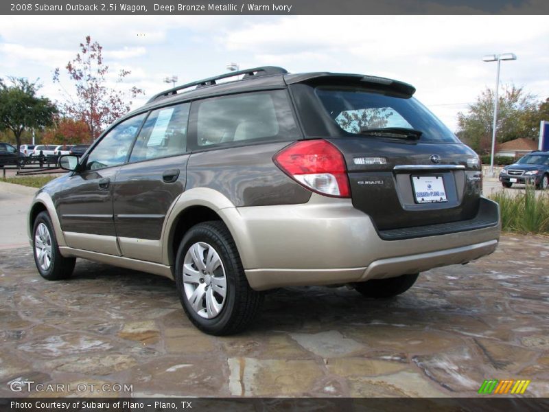 Deep Bronze Metallic / Warm Ivory 2008 Subaru Outback 2.5i Wagon