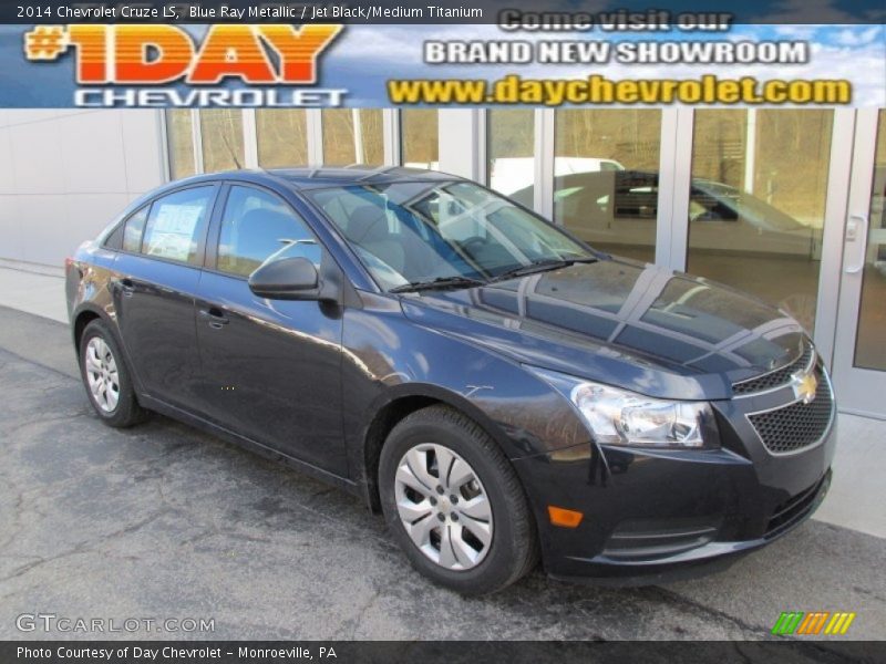 Blue Ray Metallic / Jet Black/Medium Titanium 2014 Chevrolet Cruze LS