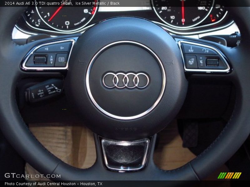 Ice Silver Metallic / Black 2014 Audi A6 3.0 TDI quattro Sedan