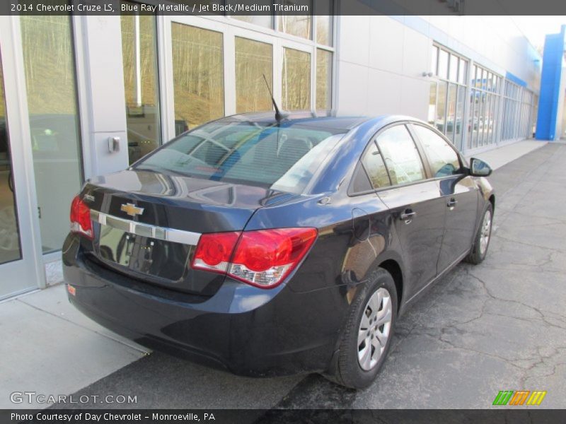 Blue Ray Metallic / Jet Black/Medium Titanium 2014 Chevrolet Cruze LS