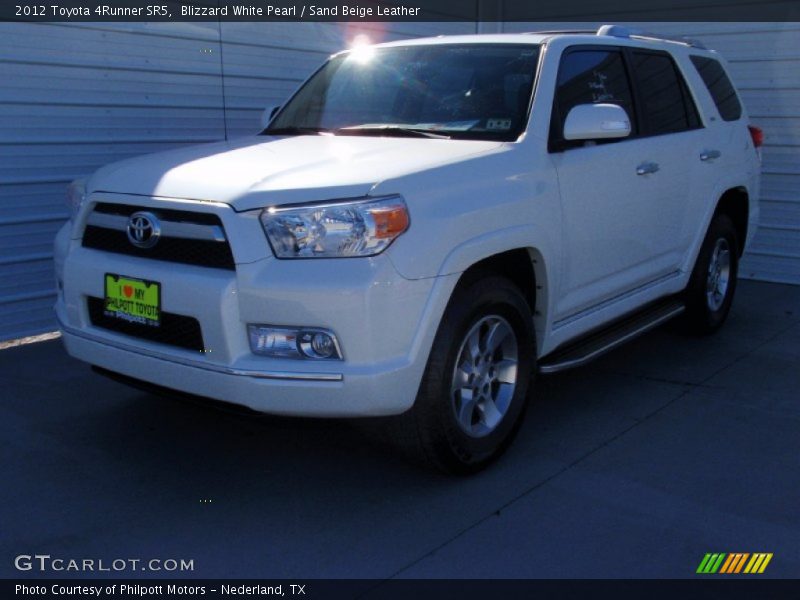 Blizzard White Pearl / Sand Beige Leather 2012 Toyota 4Runner SR5