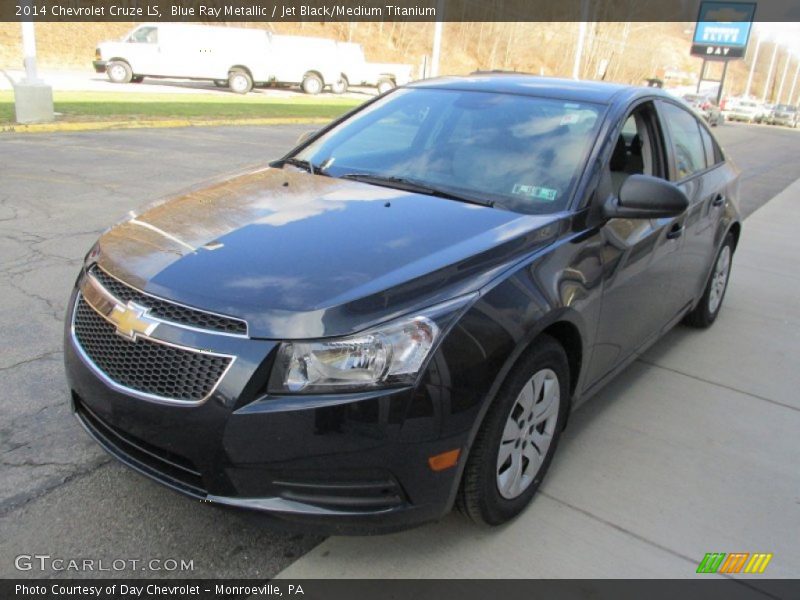 Blue Ray Metallic / Jet Black/Medium Titanium 2014 Chevrolet Cruze LS