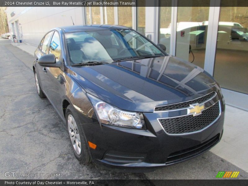 Blue Ray Metallic / Jet Black/Medium Titanium 2014 Chevrolet Cruze LS