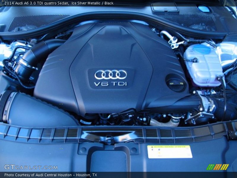 Ice Silver Metallic / Black 2014 Audi A6 3.0 TDI quattro Sedan