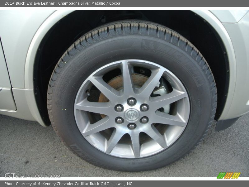 Champagne Silver Metallic / Cocoa 2014 Buick Enclave Leather