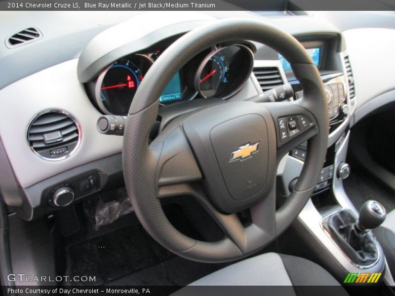 Blue Ray Metallic / Jet Black/Medium Titanium 2014 Chevrolet Cruze LS