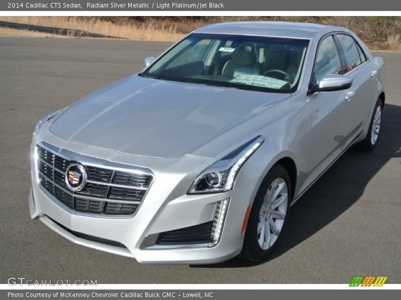 Radiant Silver Metallic / Light Platinum/Jet Black 2014 Cadillac CTS Sedan