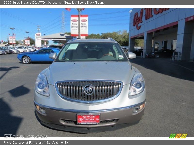 Quicksilver Metallic / Ebony Black/Ebony 2009 Buick Enclave CXL AWD