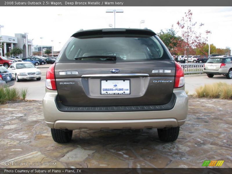 Deep Bronze Metallic / Warm Ivory 2008 Subaru Outback 2.5i Wagon