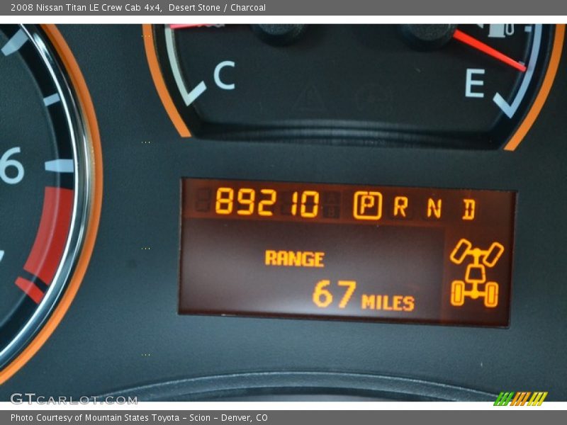 Desert Stone / Charcoal 2008 Nissan Titan LE Crew Cab 4x4