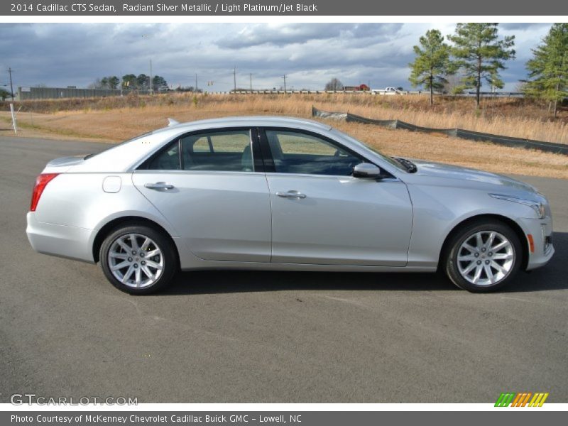 Radiant Silver Metallic / Light Platinum/Jet Black 2014 Cadillac CTS Sedan