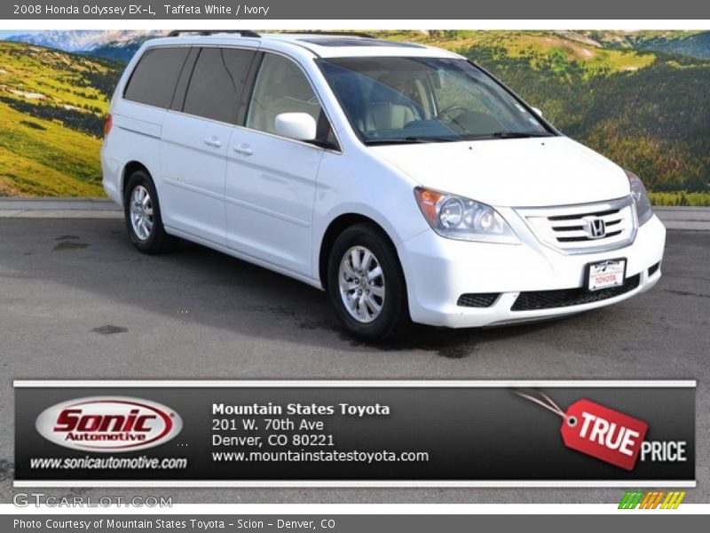 Taffeta White / Ivory 2008 Honda Odyssey EX-L