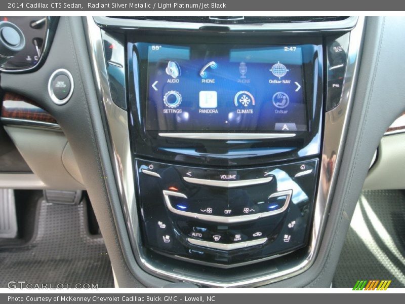 Radiant Silver Metallic / Light Platinum/Jet Black 2014 Cadillac CTS Sedan