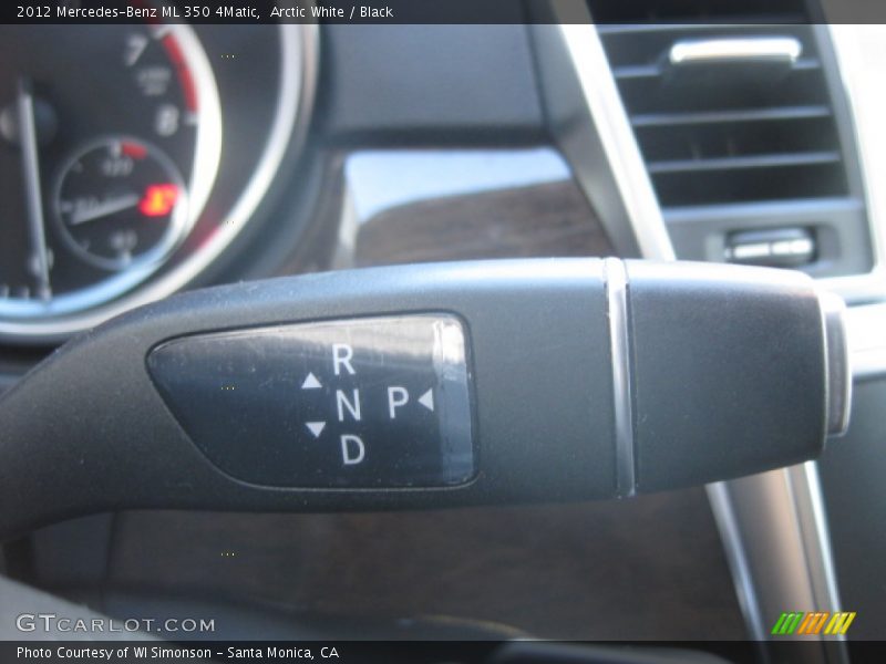 Arctic White / Black 2012 Mercedes-Benz ML 350 4Matic