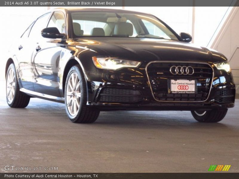 Brilliant Black / Velvet Beige 2014 Audi A6 3.0T quattro Sedan