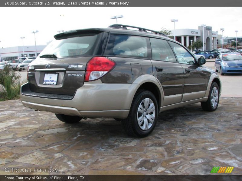 Deep Bronze Metallic / Warm Ivory 2008 Subaru Outback 2.5i Wagon
