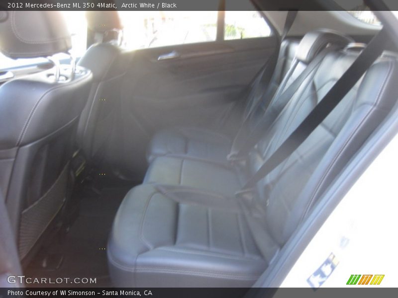 Arctic White / Black 2012 Mercedes-Benz ML 350 4Matic