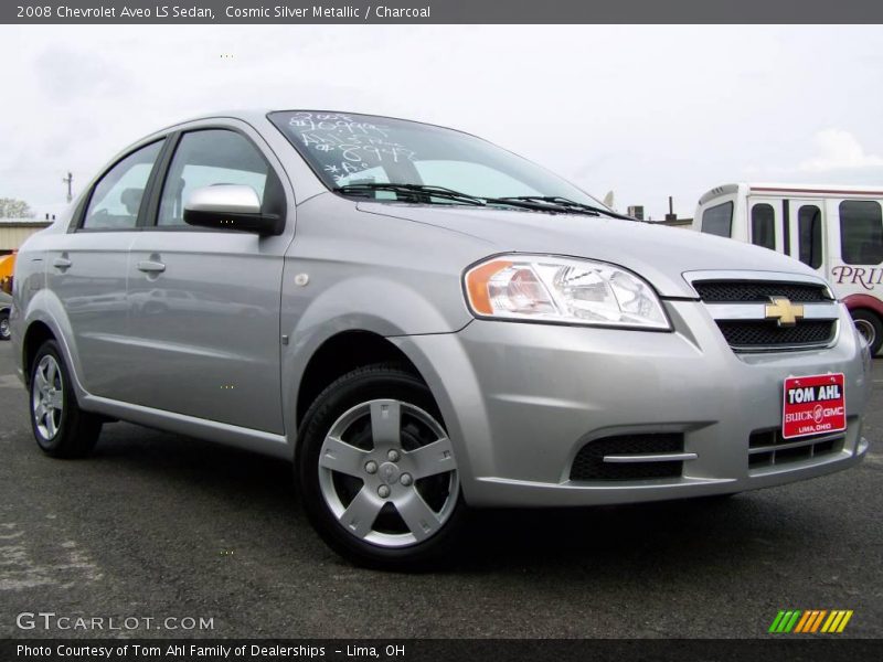 Cosmic Silver Metallic / Charcoal 2008 Chevrolet Aveo LS Sedan