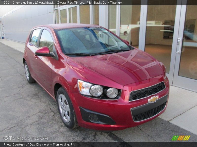 Crystal Red Tintcoat / Jet Black/Dark Titanium 2014 Chevrolet Sonic LS Hatchback