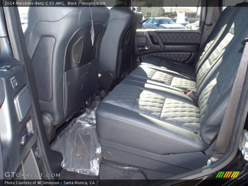 Rear Seat of 2014 G 63 AMG