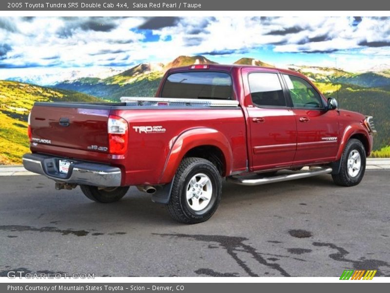 Salsa Red Pearl / Taupe 2005 Toyota Tundra SR5 Double Cab 4x4