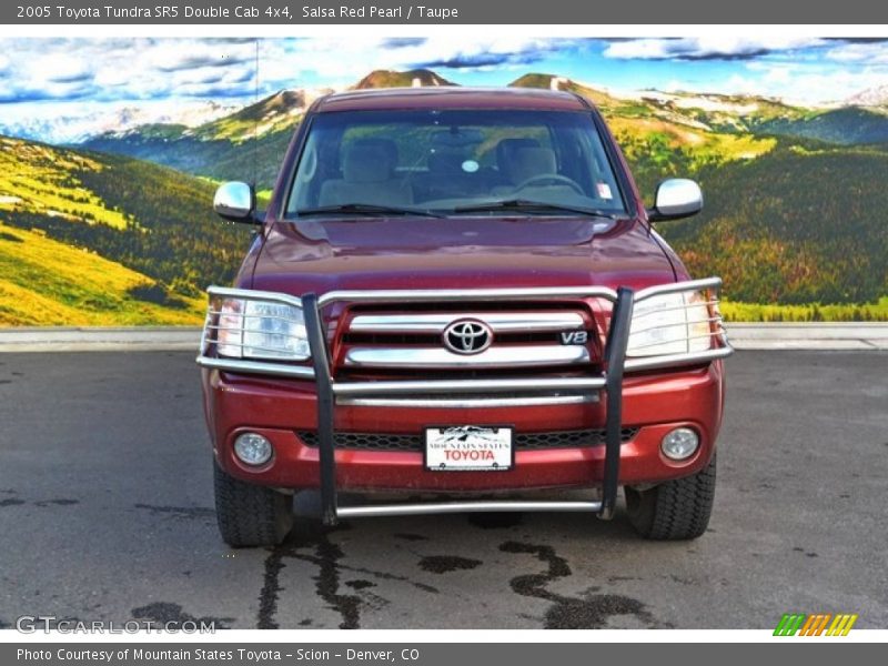 Salsa Red Pearl / Taupe 2005 Toyota Tundra SR5 Double Cab 4x4