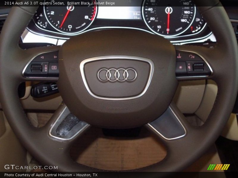 Brilliant Black / Velvet Beige 2014 Audi A6 3.0T quattro Sedan