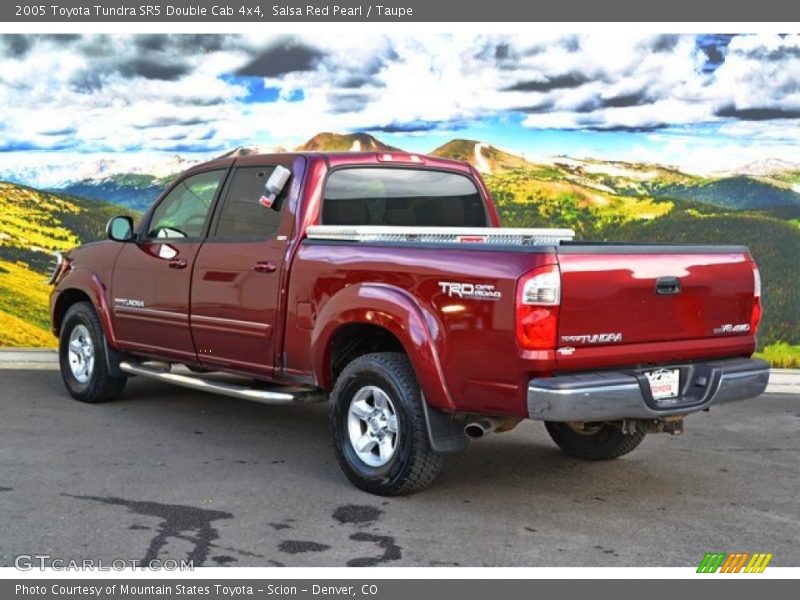 Salsa Red Pearl / Taupe 2005 Toyota Tundra SR5 Double Cab 4x4