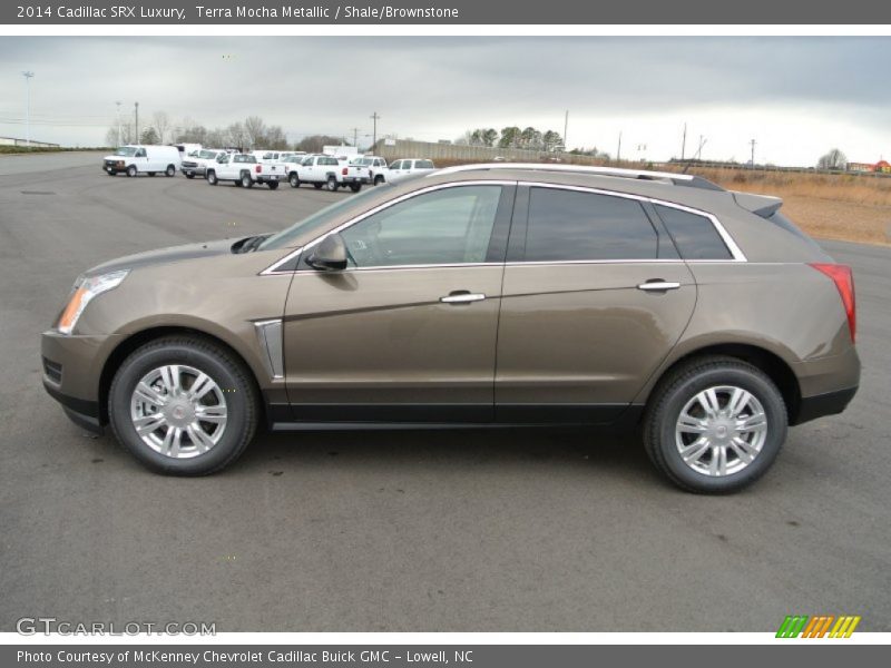 Terra Mocha Metallic / Shale/Brownstone 2014 Cadillac SRX Luxury