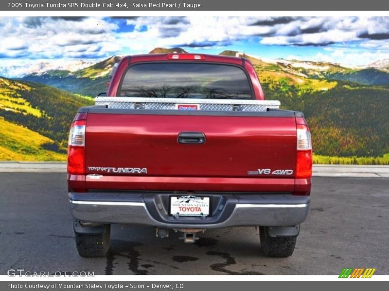 Salsa Red Pearl / Taupe 2005 Toyota Tundra SR5 Double Cab 4x4