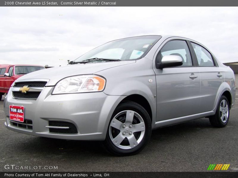 Cosmic Silver Metallic / Charcoal 2008 Chevrolet Aveo LS Sedan