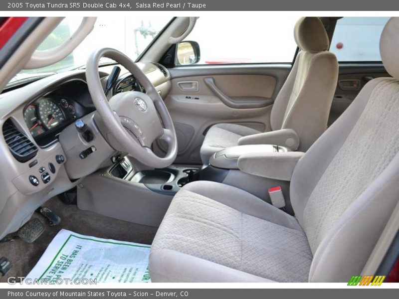Salsa Red Pearl / Taupe 2005 Toyota Tundra SR5 Double Cab 4x4