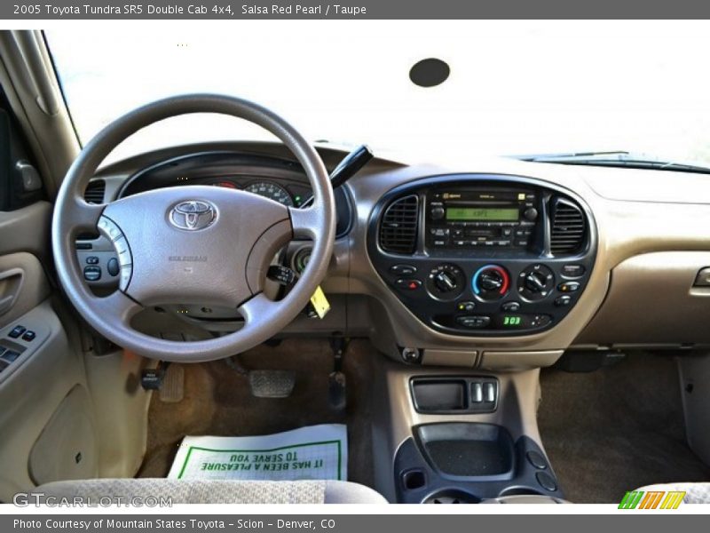 Salsa Red Pearl / Taupe 2005 Toyota Tundra SR5 Double Cab 4x4