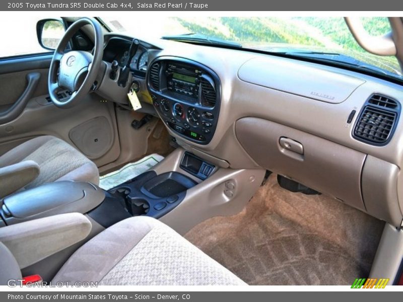 Salsa Red Pearl / Taupe 2005 Toyota Tundra SR5 Double Cab 4x4
