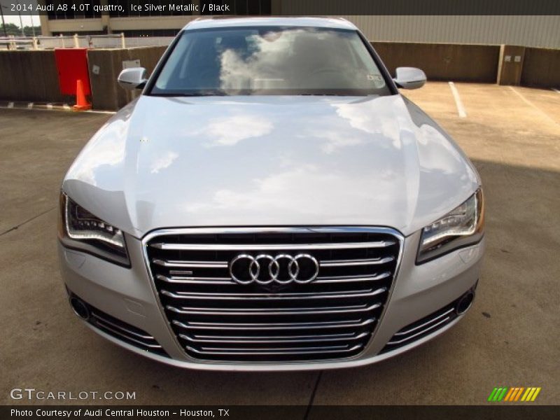 Ice Silver Metallic / Black 2014 Audi A8 4.0T quattro