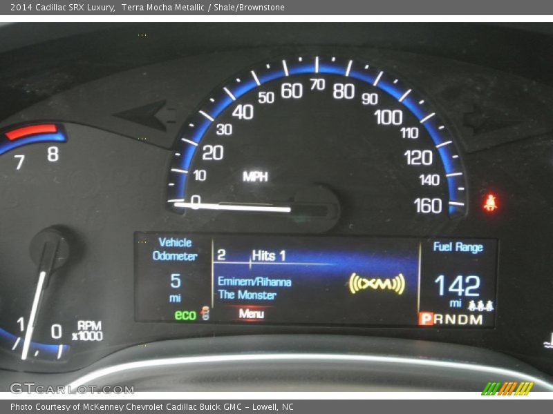 Terra Mocha Metallic / Shale/Brownstone 2014 Cadillac SRX Luxury
